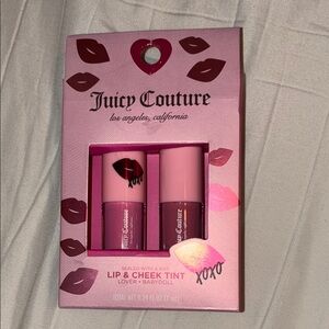 Juicy Couture Lip & Cheek Tint Duo valentine set new in box